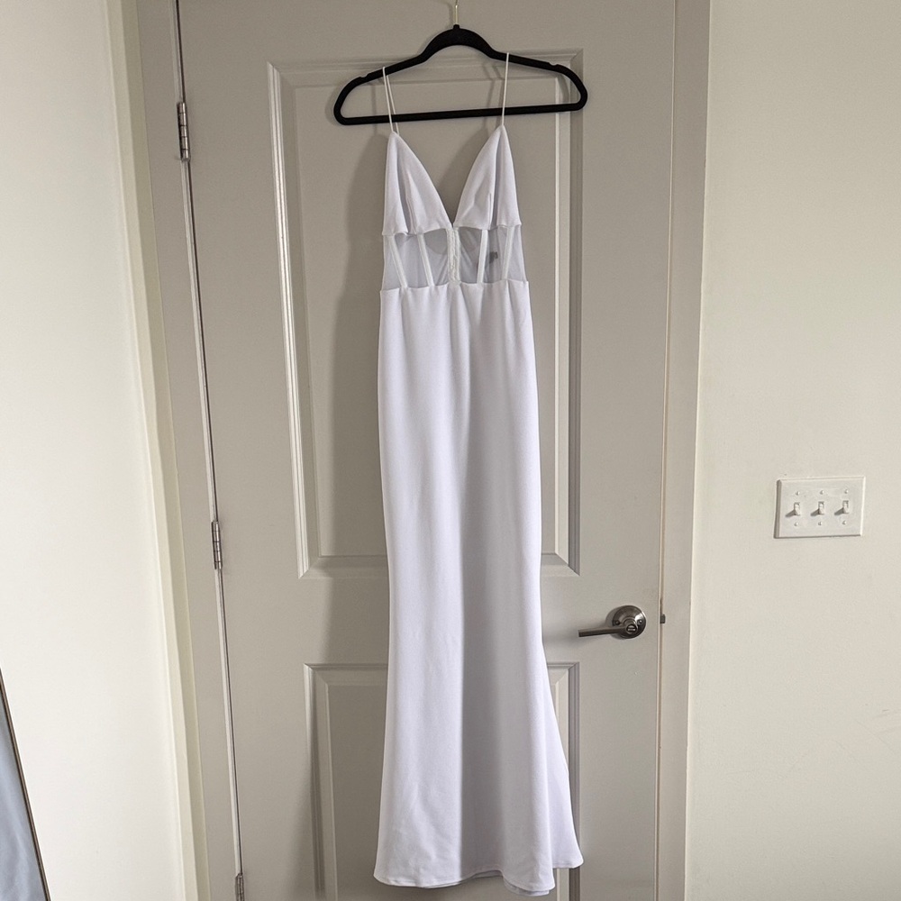 Nookie White Backless Maxi Dress